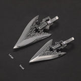 925 Sterling Silver Arrow Dart Pendant Necklace for Men Stone Spear Retro Fashion Punk Style Vintage Jewelry Gift Handmade