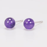 Simple Natural Strawberry Balls Earrings 925 Sterling Silver Earings Fashion Jewelry