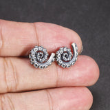 S925 Sterling Silver Personalized Octopus Claw Tentacles Earrings for Men and Women  Stud Earrings Couple Jewelry Wholesale