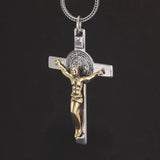 925 Silver Cross Man and Women Jesus Catholic Crucifixes Pendant 3 Sizes - GQTORCH Jewelry