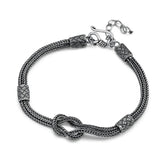 Braided Knot Bracelet Handmade Viking Jewelry Real Pure 925 Sterling Silver For Men and Women - GQTORCH Jewelry