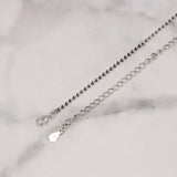 S925 Sterling Silver Lady Bead Necklace Adjustable Simple Fashion Elegant Jewelry