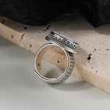 925 Sterling Silver Blue Agate Cameo Cat Ring for Women Round Cute Statement Ring Fashion Delicate Party Jewelry Gift
