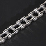 Vintage Bicycle Chain Bracelet 925 Sterling Silver for Men Viking Fine Jewelry