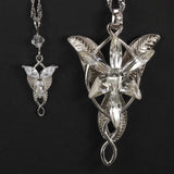 925 Sterling Silver Arwen Necklace Fashion Fairy Princess Twilight Star Necklace Women's Sweater Chain Accessories - GQTORCH Jewelry