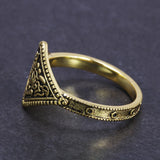 Game Dark Souls Series Ring of Favor Real 925 Sterling Silver with Retro Gold Plated for Men Women Fans Cosplay Jewelry