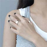 Guaranteed 925 Sterling Silver Minimalist Plain Ring Men and Women Adjustable Simple Beautiful Exquisite Jewelry