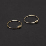 8,10,12mm 925 Sterling Silver Small Huggie Earrings Gold Plated Punk Thin Hoop Earrings Ear Bone Buckle Cartilage Helix Tragus