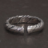 925 Sterling Silver Viking Braided Twisted Rope Ring For Man Women Vintage Silver Adjustable Fine Jewelry