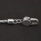 Sterling Silver 925 Jewelry Bamboo Chain Bracelet Sweater Necklace Vintage Fine Jewllery