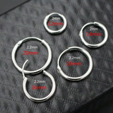 Earrings Silver 925 Simple Circle Statement Geometric Hoop Earrings For Men And Women Personalized Hip Pop Punk Jewelry