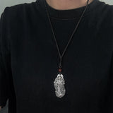 999 Pure Silver Large Pixiu Coin Lucky Pendant Necklace for Men Good Wealth Vintage Feng Shui Protection Jewelry Gift