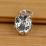 Real Pure 925 Sterling Silver Cat Rings For Women Animal Ring And Pendant Vintage Retro Style Fine Jewelry