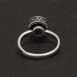 925 Sterling Silver Six Word Mantra Rotatable Ring for Women Men Vintage Buddhist Prayer Anti Stress Relieve Anxiety Jewelry