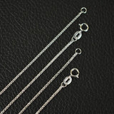 S925 Sterling Silver Necklace for Men and Women Simple Fashion Elegant Couple Jewelry