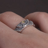 925 Sterling Silver Retro Volcano Couple‘s Ring for Lovers Adjustable Hip Hop Vintage Unique Design Jewelry