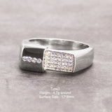 Sterling Silver Engagement Rings Micro Pave Cz Hip Hop Pinky Designer Wedding Rings Fine Jewellery