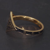 Game Dark Souls Series Ring of Favor Real 925 Sterling Silver with Retro Gold Plated for Men Women Fans Cosplay Jewelry - GQTORCH Jewelry