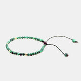 Natural Stone Beaded Bracelets for Women Malachite Adjustable Beads Jewelry Luck Rope Chain Bracelet Jewelry - GQTORCH Jewelry