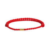 Red Black Rope Bracelet Lucky Bracelet Women's and Men's Rope Cord Handmade Friendship Simple Jewelry