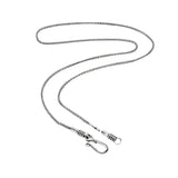 925 Sterling Silver Vintage Braided Sweater Chain Twist-off Detachable Men's and Women's Punk Jewelry Accessories