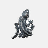 Fashion Simple S925 Silver Retro Craft Ring Vintage Color Animal Lizard Shape Men's Ring And Pendant