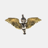 925 Sterling Silver Cupid Pendant Men and Women Angel Necklace Pendant Gift Retro Religious Jewelry