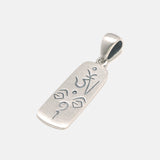 S925 Sterling Silver Vintage Tibetan OM Pendant Buddhist Wisdom Eyes Amulet Lucky Jewelry