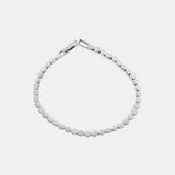 Real Pure 925 Sterling Silver Women Bracelet Simple Fashion Geometric French Sparkling Wedding Accessories Luxury Jewelry