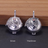 Real 925 Sterling Silver Verbena Elena Necklace Pendant Jewelry Retro Setting Zircon Gemstone Girlfriend Gift