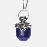 The Vampire Originals Diaries Mikaelson Pendant Necklace 925 Sterling Silver with Natural Lapis Freya's Talisman Inspired Charm