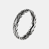 Viking Jewelry 925 Sterling Silver Braided Ring For Men And Women Couple Wedding Bands for Lovers