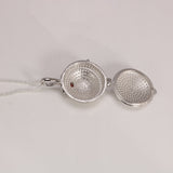 Real 925 Sterling Silver Verbena Elena Necklace Pendant Jewelry Retro Setting Zircon Gemstone Girlfriend Gift