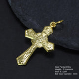 Genuine Sterling Silver 925 Christian Cross Necklace Men and Women Vintage Antique Prayer Religious Pendant Jewelry