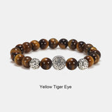 925 Sterling Silver Vintage Yin Yang Bagua Bracelet Natural Tiger Eye Agate Bracelet Men Women Wristband Healing Jewelry