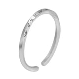 999 Silver Bracelet Simple Cuff Bangle For Men and Women Twisted Adjustable Six Words Buddhist Brand Jewelry