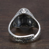 Vintage 925 Sterling Silver Cat Ring Women's Simple Style Animal Adjustable Ring Fine Jewelry