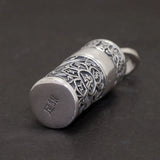 Sterling Silver 999 Vajra Pestle Amulet Charm Om Mani Padme Hum Pendant Necklace Openable Gawu Box Buddhist Jewelry