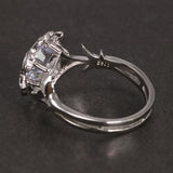 Genuine 925 Sterling Silver Ladies Ring The Galadriel Nenya Zircon Ennagement Wedding Band Ring