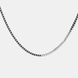 925 Sterling Silver 2mm Necklace Box Chain All Matching Pendant Accessories Men's and Women's Fine Jewelry