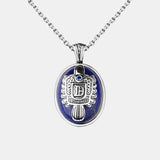 Real 925 Sterling Silver The Vampire Diaries Jewelry Damon Salvatore Stefan Pendant Natural Lapis Stone Custom Letters